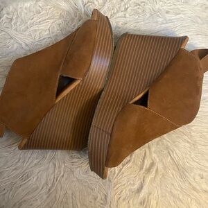 Women's Brown Wedge Sandals